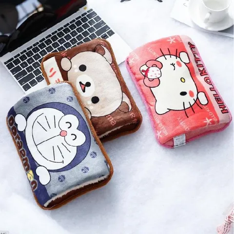 Túi Sưởi Ấm Cắm Điện Mini Họa Tiết Hoạt Hình Đáng Yêu - Giữ Ấm Tay Chân, Chườm Nóng Giảm Đau, Quà Tặng Ý Nghĩa Mùa Đông