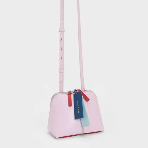 Túi xách Charles & Keith Cockade Crossbody Bag CK2-81220017 Lilac