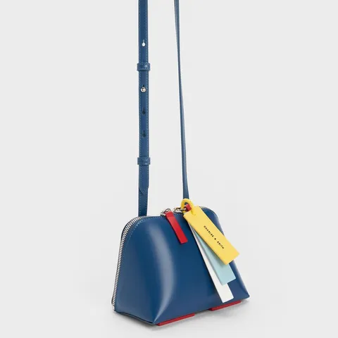 Túi xách Charles & Keith Cockade Crossbody Bag CK2-81220017 Navy