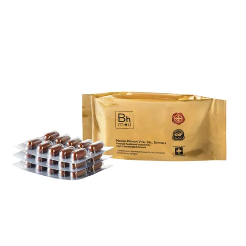 Viên Uống Hỗ Trợ Trẻ Hóa Da Bhmed Vital Cell Softgels Marine Premium - Thúc Đẩy Đàn Hồi, Sáng Da và Tái Tạo Tế Bào