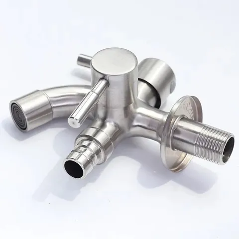 Vòi Củ Sen Lạnh 2 Đầu Xả Inox 304 Hobby Home Decor CS1 - Thiết Kế Đa Năng Dùng Cho Nước Lạnh, Tiện Lợi Và Sang Trọng