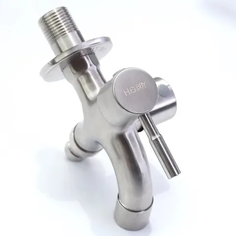Vòi Củ Sen Lạnh 2 Đầu Xả Inox 304 Hobby Home Decor CS1 - Thiết Kế Đa Năng Dùng Cho Nước Lạnh, Tiện Lợi Và Sang Trọng