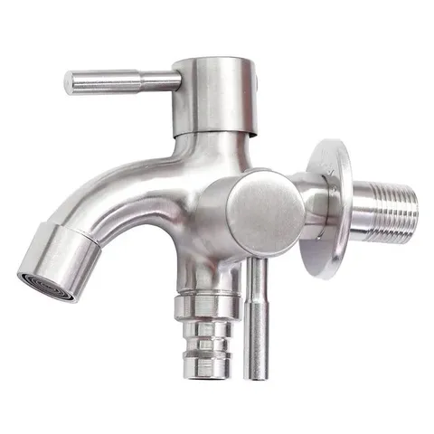 Vòi Củ Sen Lạnh 2 Đầu Xả Inox 304 Hobby Home Decor CS1 - Thiết Kế Đa Năng Dùng Cho Nước Lạnh, Tiện Lợi Và Sang Trọng