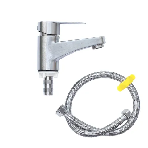 Vòi Lavabo Lạnh Inox 304 Nguyên Khối - Thiết Kế Đơn Giản, Hiện Đại Cho Chậu Rửa Mặt Hobby Home Decor LBL1