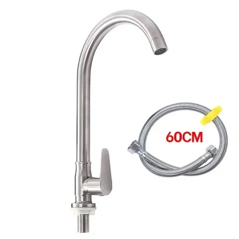 Vòi Rửa Chén Lạnh HOBBY Home Decor RL1 - Inox 304, Thiết Kế Nhỏ Gọn, Phù Hợp Với Chậu Rửa 2.5-3.5cm, Logo HOBBY Chất Lượng Cao