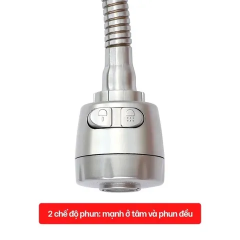 Vòi Rửa Chén Lạnh Lò Xo HOBBY Home Decor LXL - Thiết Kế Đa Năng, Phun Mạnh và Phun Đều, Dây Nóng Lạnh 60cm, Chất Liệu Inox 304