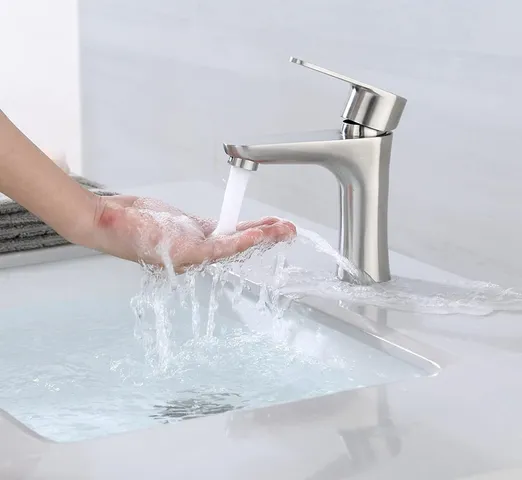 Vòi Lavabo Nóng Lạnh Hobby VRM2 Inox 304 Chống Gỉ - Thiết Kế Tiết Kiệm Nước, Dễ Sử Dụng Cho Bồn Rửa Mặt