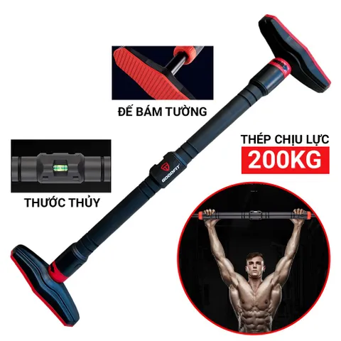 Xà Đơn Gắn Cửa Thép Chịu Lực GoodFit GF201PU - Dụng Cụ Tập Gym An Toàn, Chắc Chắn, Nâng Cao Sức Khỏe Tại Nhà