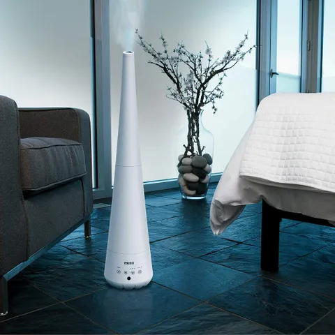 Máy tạo ẩm và khuếch tán tinh dầu HoMedics UHE-WM10 2 trong 1 - Phun sương ấm/lạnh, điều khiển từ xa, bảo vệ sức khỏe, thiết kế hiện đại