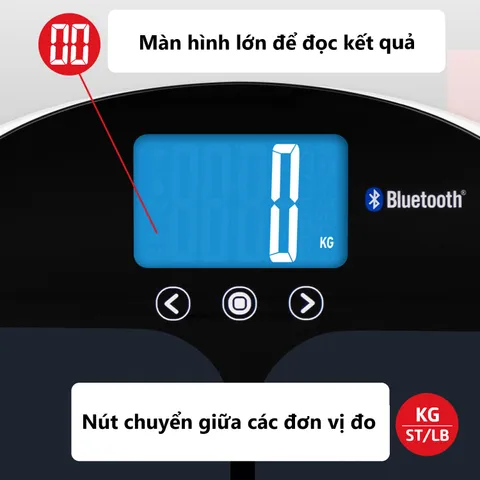 Cân phân tích chỉ số cơ thể Salter 9192BK3R - Kết nối App Bluetooth, 8 thông số, BIA, bảo hành 5 năm - Thiết kế hiện đại cho gia đình bạn