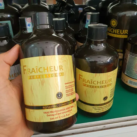 Cặp Dầu Gội Xả Phục Hồi Fraicheur Repairing 500ml - Giải Pháp Chăm Sóc Tóc Hư Tổn, Ngăn Gãy Rụng Với Tinh Dầu Argan và Jojoba