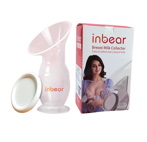 Cốc hứng sữa Silicon Inbear IBC-7100 Có Vạch Chia Dung Tích, Thiết Kế Tiện Lợi Dùng Với Máy Tiệt Trùng - An Toàn Cho Bé Yêu