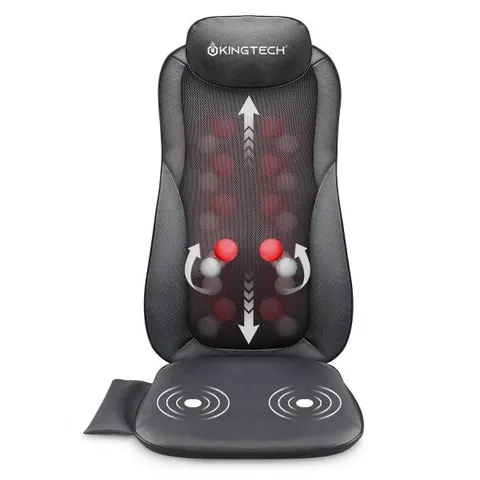 Đệm Ghế Massage Lưng 3D KINGTECH KC-500S - Thiết Kế Công Thái Học, Công Nghệ Shiatsu Hiện Đại, Giải Pháp Thư Giãn Tối Ưu