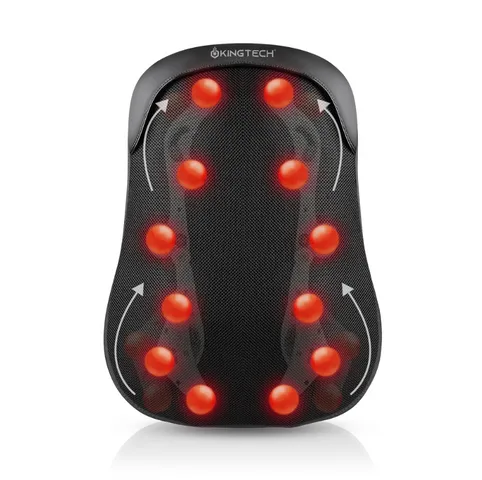 Đệm Massage Lưng Kingtech KC-300 - 12 Đầu Massage Shiatsu Có Hẹn Giờ, Nhiệt Hồng Ngoại, Thiết Kế Hiện Đại, Thoáng Khí