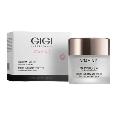 Kem Dưỡng Ẩm Gigi Vitamin E Hydratant SPF20 cho Da Khô - Dưỡng Ẩm Chuyên Sâu, Ngăn Oxy Hóa và Chống Nắng 50ml
