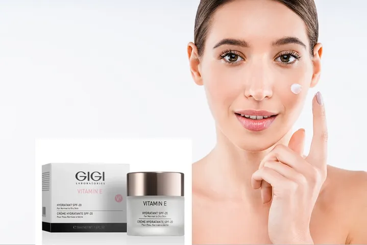 Kem Dưỡng Ẩm Gigi Vitamin E Hydratant SPF20 cho Da Khô - Dưỡng Ẩm Chuyên Sâu, Ngăn Oxy Hóa và Chống Nắng 50ml