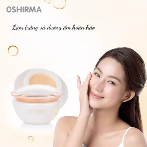 Kem Nén Linh Chi Trắng Oshirma Chống Nám & Tàn Nhang - Kem Trang Điểm Bảo Vệ Da Khỏi Tia UV, Giúp Da Trắng Sáng Mịn Màng