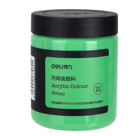 Màu Acrylic 3D Deli 73875 - Màu Vẽ Vải, Giày Đa Chất Liệu, Độ Che Phủ Cao, An Toàn, Không Độc Hại, Hũ 300ml