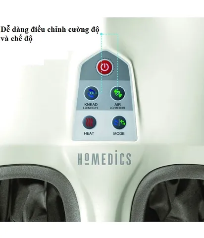 Máy Massage Chân Khí Nén 3D HoMedics FMS-351HJ - Thiết Bị Massage Shiatsu Kèm Nhiệt, Giúp Thư Giãn Chân Tại Nhà, Đem Lại Cảm Giác Như Spa