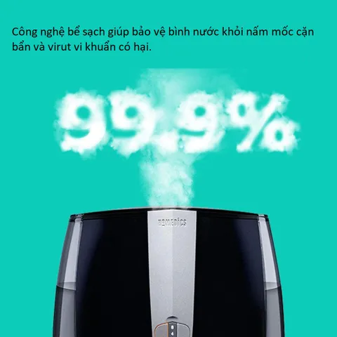 Máy Tạo Độ Ẩm Siêu Âm HoMedics UHE-WM16 - Bảo Hành 2 Năm, Phun Sương Nóng Lạnh, Dung Tích 5.2L, Thời Gian Sử Dụng 65 Giờ