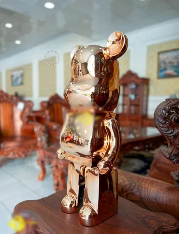Mô Hình Gấu Bearbrick Mạ Đồng DBCP289A Cao Cấp - Đồ Chơi Trang Trí Nhà Cửa, Thiết Kế Dễ Thương và Sang Trọng