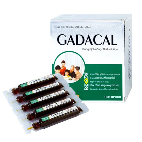 Siro Gadacal 200ml - Bổ sung Vitamin và Khoáng chất cho trẻ em và người lớn, hỗ trợ chức năng miễn dịch và phát triển khỏe mạnh