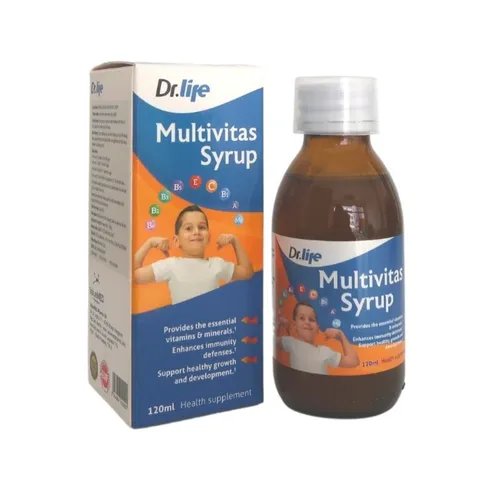 Siro Dr.life Multivitas 120ml - Hỗ Trợ Bé Ăn Ngon, Tăng Đề Kháng, Cải Thiện Tiêu Hóa, Vitamin Thiết Yếu Cho Trẻ Em