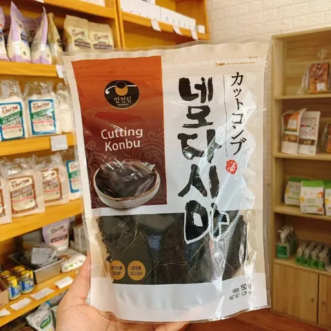 Tảo bẹ khô Manjeon Konbu - Thực phẩm dinh dưỡng tự nhiên Hàn Quốc, đóng gói tiện lợi 150g, nguyên liệu chế biến đa dạng