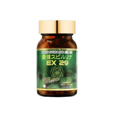 Tảo Xoắn Biken Spirulina EX 29 Nhật Bản - Viên Uống Tăng Cường Sức Đề Kháng và Phục Hồi Thể Lực, Hộp 150 Viên