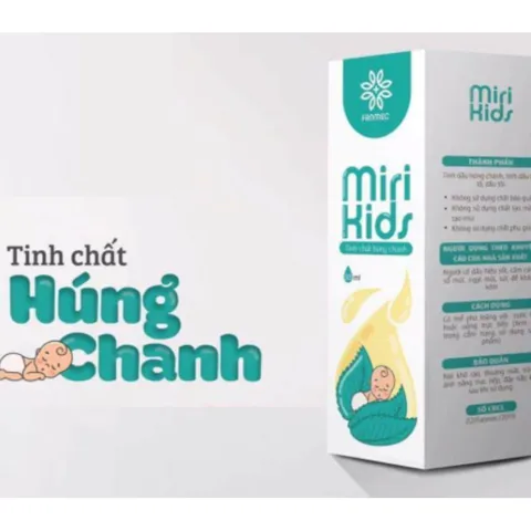 Tinh Dầu Húng Chanh Miri Kids Fanmec - Hỗ Trợ Tăng Đề Kháng, Lành Tính, Dễ Uống Cho Trẻ Nhỏ và Gia Đình, Hỗ Trợ Khỏe Mạnh Tự Nhiên