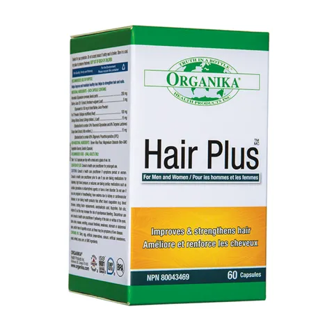 Viên Uống Hair Plus Organika Hỗ Trợ Mọc Tóc và Giảm Rụng Tóc - Dưỡng Chất Từ Cỏ Tháp Bút và Chiết Xuất Nho