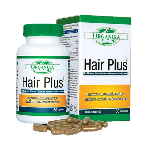 Viên Uống Hair Plus Organika Hỗ Trợ Mọc Tóc và Giảm Rụng Tóc - Dưỡng Chất Từ Cỏ Tháp Bút và Chiết Xuất Nho