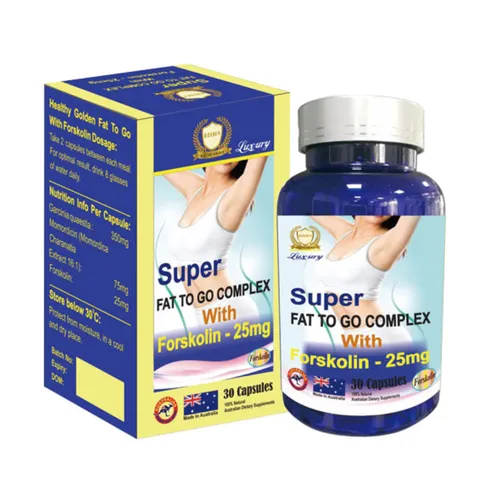 Viên Uống Giảm Cân Super Fat To Go Complex Healthy Golden - Hỗ Trợ Đốt Cháy Mỡ, Giảm Cảm Giác Thèm Ăn, Hộp 30 Viên