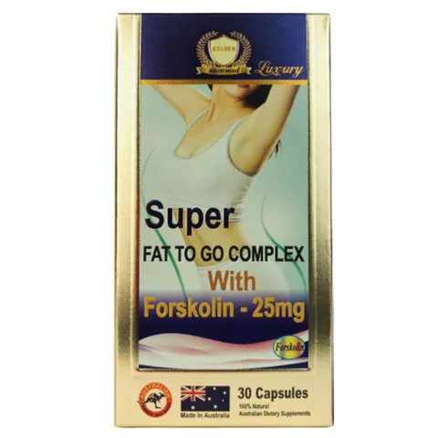 Viên Uống Giảm Cân Super Fat To Go Complex Healthy Golden - Hỗ Trợ Đốt Cháy Mỡ, Giảm Cảm Giác Thèm Ăn, Hộp 30 Viên