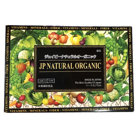 Viên uống Jp Natural Organic - Bổ sung chất xơ từ rau củ sạch, hỗ trợ tiêu hóa và tăng sức đề kháng - 120 viên/lọ