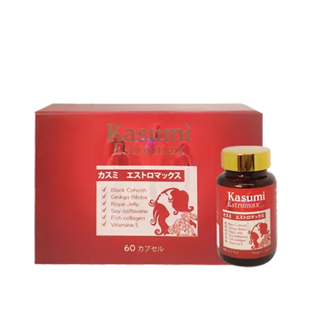 Viên uống Kasumi Estromax - Hỗ trợ cân bằng nội tiết tố nữ, duy trì vẻ đẹp và sức khỏe cho phụ nữ 30+