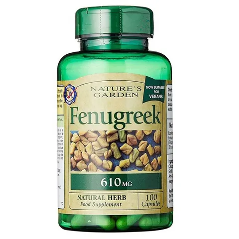 Viên uống lợi sữa Fenugreek Nature's Garden cho mẹ sau sinh - Tăng khả năng tiết sữa và cung cấp dinh dưỡng cho bé - 100 viên