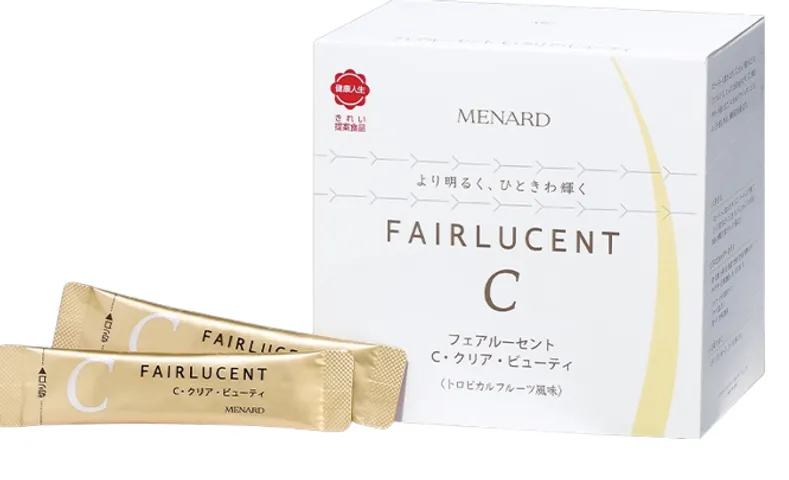 Bột Uống Trắng Da Menard Fairlucent C - 1600mg Vitamin C Hỗ Trợ Mờ Nám & Làm Sáng Da Từ Bên Trong - Sản Phẩm Làm Đẹp Da Tự Nhiên