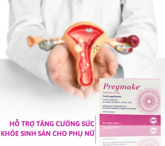 Bột Uống Hỗ Trợ Sức Khỏe Sinh Sản Đông Y Pregmake - Tăng Cường Khả Năng Thụ Thai, Điều Hòa Kinh Nguyệt Cho Phụ Nữ 30 Gói