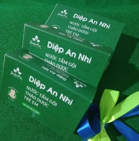 Combo 2 Hộp Nước Tắm Gội Dược Thảo Diệp An Nhi Cho Bé - Thành Phần Thiên Nhiên, An Toàn, Dịu Nhẹ, Không Xà Phòng