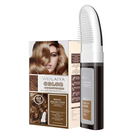 Dầu Gội Phủ Bạc Weilaiya Color Conditioner - Nhuộm Tóc Nhanh Chóng, Dưỡng Tóc Mềm Mượt, Công Nghệ Tinh Dầu, Lược Chải Thông Minh 100ml