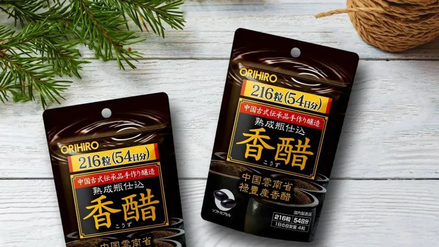 Viên Giấm Đen Hỗ Trợ Giảm Cân Nhật Bản Orihiro 216 Viên - Sản Phẩm Kurozu Từ Gạo Lứt Giúp Thân Hình Săn Chắc, Dẻo Dai