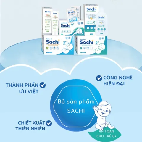 Kem Sachi Dưỡng Ẩm Giảm Hăm Tã cho Bé từ 0m+ - Kem Đa Năng Hỗ Trợ Làm Dịu Da Nhạy Cảm và Giảm Kích Ứng