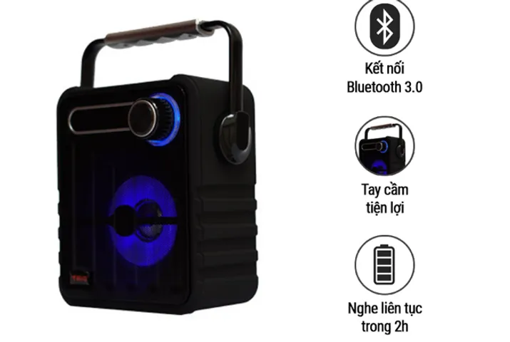 Loa Bluetooth Mini Tako X5 - Thiết Kế Gọn Nhẹ, Cổng USB Tiện Lợi, Âm Thanh Sáng Mượt, Thời Gian Sử Dụng 1.5-2 Giờ
