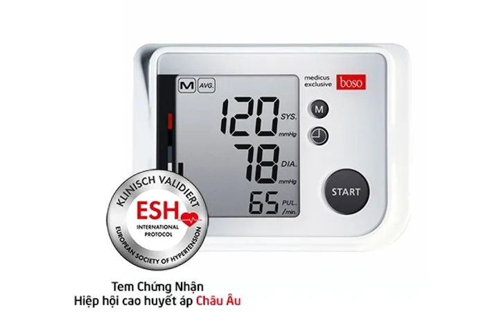 Máy Đo Huyết Áp Điện Tử Boso Medicus Exclusive - Thiết Bị Đo Tự Động Chính Xác, Cảnh Báo Sớm Huyết Áp và Nhịp Tim, Dễ Sử Dụng Tại Nhà