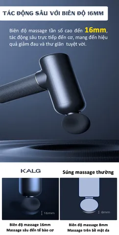 Máy Massage Cầm Tay Mini 8 Đầu KALG 211 - Công Nghệ AI Thông Minh, Hỗ Trợ Thư Giãn Và Giảm Đau Mỏi Tốt Nhất