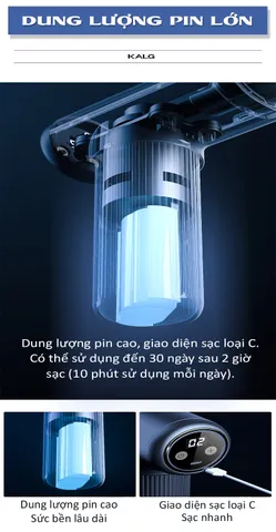 Máy Massage Cầm Tay Mini 8 Đầu KALG 211 - Công Nghệ AI Thông Minh, Hỗ Trợ Thư Giãn Và Giảm Đau Mỏi Tốt Nhất