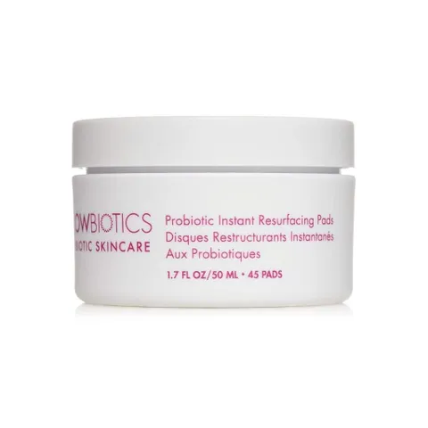 Miếng đệm tẩy tế bào chết Probiotic Instant Resurfacing Pads - Chăm sóc da mịn màng, cải thiện nếp nhăn, 45 miếng từ Glowbiotics Mỹ