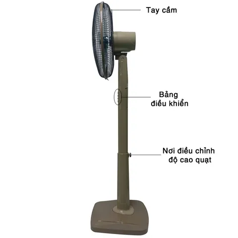 Quạt Đứng Tiross TS9184 Điều Khiển Từ Xa - Quạt 3 Chế Độ, Sải Cánh 40cm, Công Suất 50W, Gió Mát Cho Gia Đình