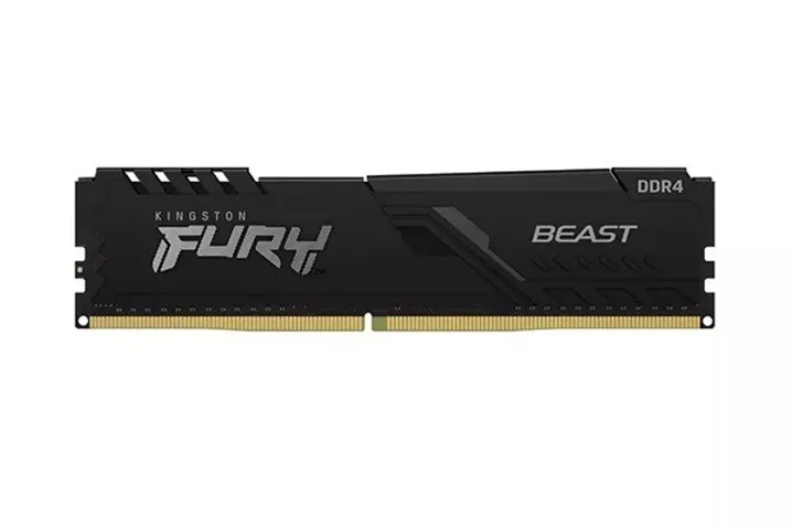 Ram Desktop Kingston Fury Beast 8GB DDR4 3200Mhz - Nâng Cấp Hiệu Suất PC, Tản Nhiệt Thông Minh, Tương Thích với Intel XMP